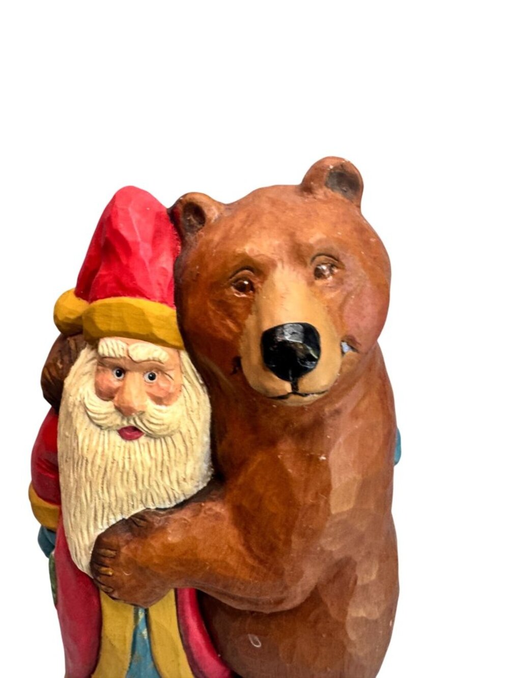 House Of Hatten Santa Hugging Bear Figure Susan Smith 1996 LE 2536/5000 - Picture 3 of 7